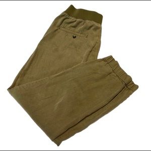 {Zara} Cropped Jogger Pants (Olive)